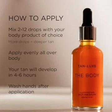 TAN-LUXE The Body Self-Tan Drops 50ml - Vegan & Cruelty-Free