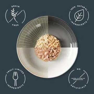 Reveal Natural Wet Cat Food, 24 Count, Grain Free, Limited Ingredient Canned Food for Cats, Tuna wit...