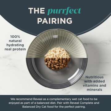 Reveal Natural Wet Cat Food, 24 Count, Grain Free, Limited Ingredient Canned Food for Cats, Tuna with Seaweed in Broth, 2.47 oz Cans