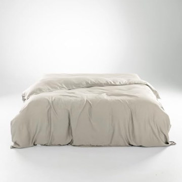 Olive + Crate Eucalyptus Cooling Duvet Cover Queen Size – Luxurious Softness and Breathability