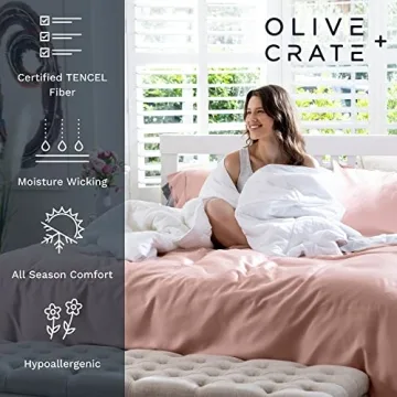 Olive + Crate Eucalyptus Cooling Duvet Cover for Comfort
