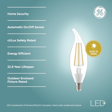 GE LED+ Dusk to Dawn Bulbs - Automatic Outdoor Security Lights