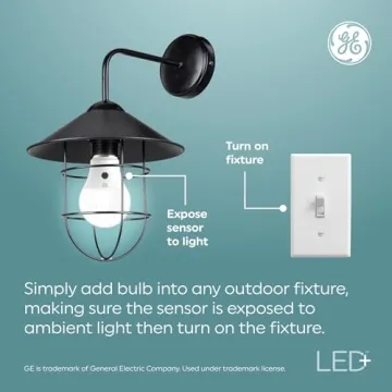 GE LED+ Dusk to Dawn Bulbs - Automatic Outdoor Security Lights