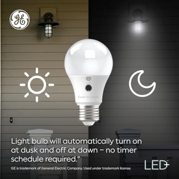 GE LED+ Dusk to Dawn Bulbs - Automatic Outdoor Security Lights