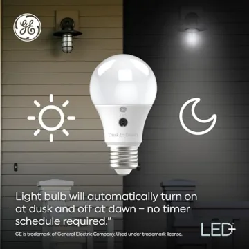 GE LED+ Dusk to Dawn Bulbs - Automatic Outdoor Security Lights