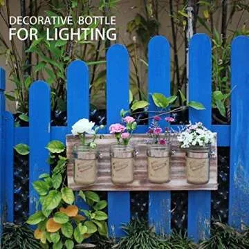 Toothbrush Holders Mason Jar Farmhouse Decor - Bathroom Organizer Farmhouse kitchen Gift Ideal for Hanging On Wall Kitchen Storage light coffee