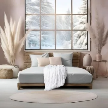 Elegant Faux Rabbit Fur Throw Blanket - Luxury Concepts 50" x 60"