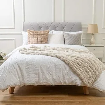 Elegant Faux Rabbit Fur Throw Blanket - Luxury Concepts 50" x 60"