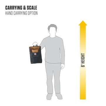 Carhartt Front Seat Car Organizer, Passenger Seat Storage & Organization for Books, Files, Folders, Laptop & More, Front Seat Organizer (Black)