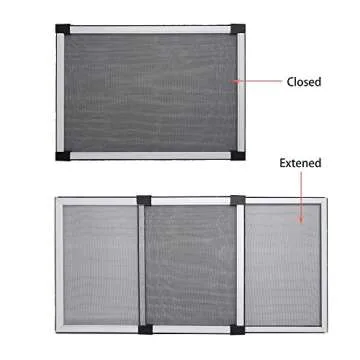 FLYZZZ Adjustable Sliding Window Screen - 28-52 Inch Wide