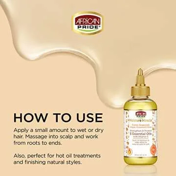 African Pride 5 Essential Oils for Hair Health and Shine