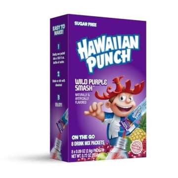 Hawaiian Punch Powder Drink Mix – Sugar Free & Delicious, Excellent source of Vitamin C (Wild Purp...