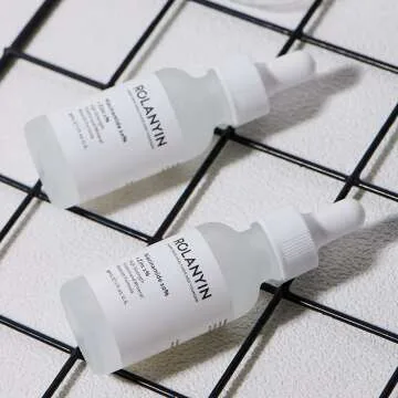 ROLANYIN Niacinamide 10% + Zinc 1% Serum for Oil Control and Acne Treatment AND ROLANYIN Hyaluronic Acid 2% + B5 30ml Hydration Support Formula with Ultra-Pure Vegan Hyaluronic Acid and Vitamin B5