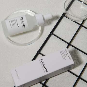 ROLANYIN Niacinamide 10% + Zinc 1% Serum for Oil Control and Acne Treatment AND ROLANYIN Hyaluronic Acid 2% + B5 30ml Hydration Support Formula with Ultra-Pure Vegan Hyaluronic Acid and Vitamin B5