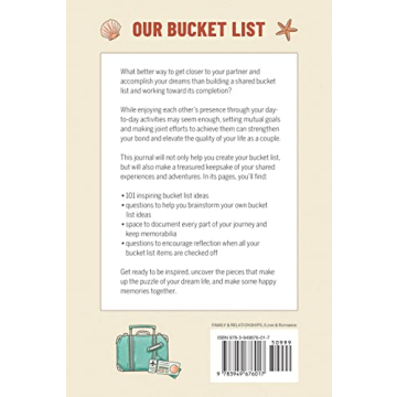 Couples Bucket List Journal for Adventures Together