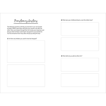 Couples Bucket List Journal for Adventures Together