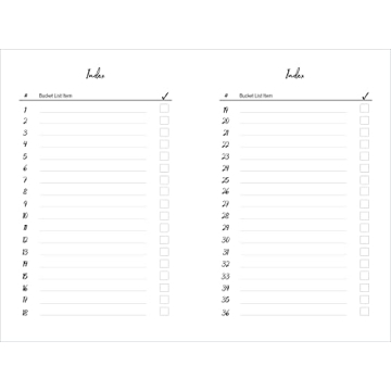 Couples Bucket List Journal for Adventures Together