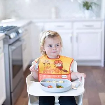 Bumkins Bibs for Girl or Boy, SuperBib Baby and Toddler for 6-24 Months, Essential Must Have for Eating, Feeding, Baby Led Weaning, Mess Saving Waterproof Soft Fabric, 3-pk Harry Potter Quidditch