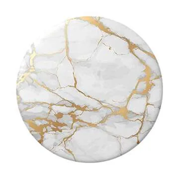 Stylish PopSockets Phone Grip - Gold Lutz Marble Design