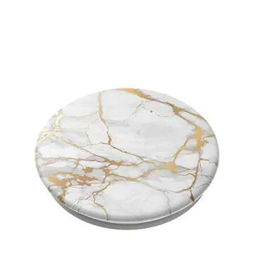 Stylish PopSockets Phone Grip - Gold Lutz Marble Design