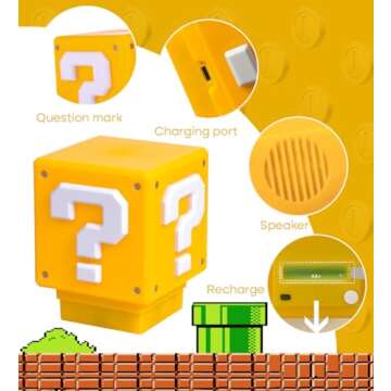 Super Bros Illusion Night Light - Perfect for Kids & Gamers