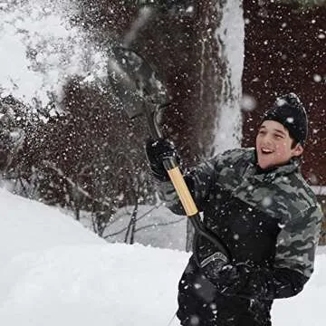 Durable 28-inch Round Shovel for Kids and Adults