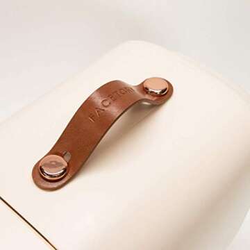 FACETORY Vanilla Skincare Fridge- Ice Cream Series- 5 Liters with LED Light, Temperature Display, Silent Mode for Dorm Room, Bedroom, Office