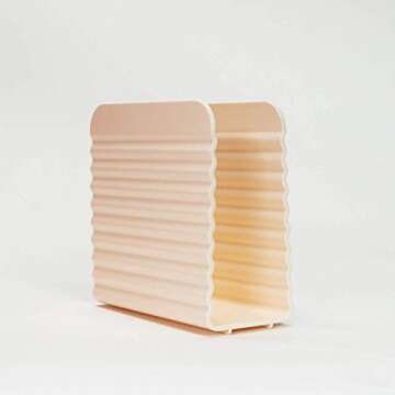 FACETORY Vanilla Skincare Fridge- Ice Cream Series- 5 Liters with LED Light, Temperature Display, Silent Mode for Dorm Room, Bedroom, Office