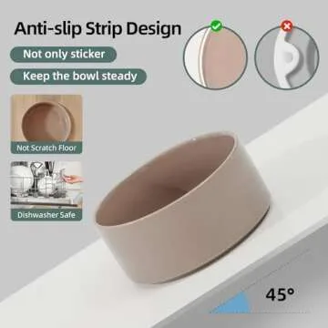 Havniva Ceramic Raised Dog Bowl for Large Breed Dogs