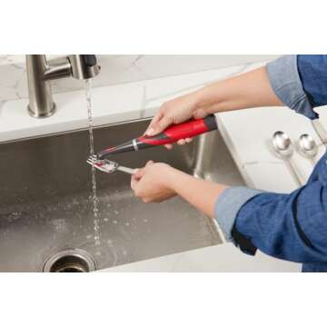 Rubbermaid Reveal Power Scrubber Attachable Grout Head, for Cordless Electric Battery Powered Scrub Brush, Ideal for Bathroom/Tile/Counter/Shower/Tub/Tight Corners & Spaces