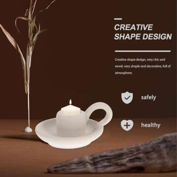 Stunning DOITOOL Ceramic Candle Holders for Elegant Home Decor and Events