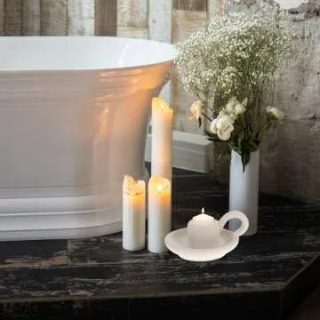 DOITOOL Ceramic Candle Holders for Home Decoration