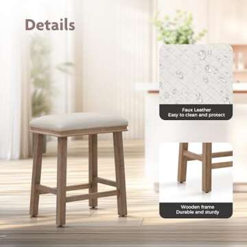 Stylish ALPHA HOME Bar Stools Set of 2 for Your Kitchen