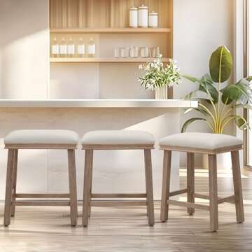 Stylish ALPHA HOME Bar Stools Set of 2 for Your Kitchen