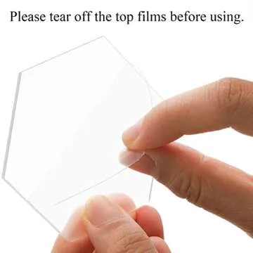 Mezchi 80 Pcs Clear Acrylic Place Cards for Any Event