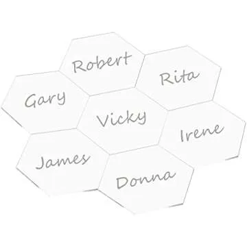 Mezchi 80 Pcs Clear Acrylic Place Cards for Any Event