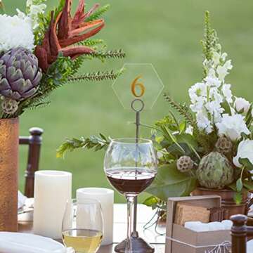 Mezchi 80 Pcs Clear Acrylic Place Cards for Any Event