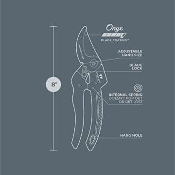 Woodland Tools Duralight Pruning Shears for Comfortable Cutting