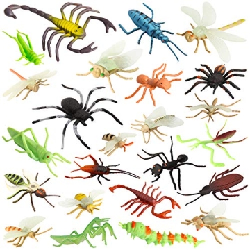 24pcs Realistic Insect Bug Toys for Kids - Educational & Fun Party Favors