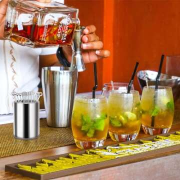 Cocktail Picks 16Pcs Stainless Steel Drink Sticks