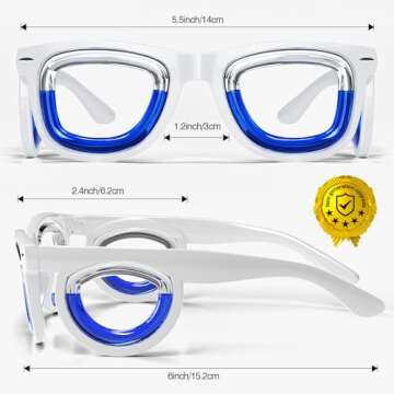 Hion Adult Anti- Motion Sickness Smart Glasses, Ultra-Light Portable Nausea Relief Liquid Glasses, C...