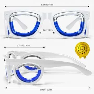Hion Adult Anti- Motion Sickness Smart Glasses, Ultra-Light Portable Nausea Relief Liquid Glasses, C...