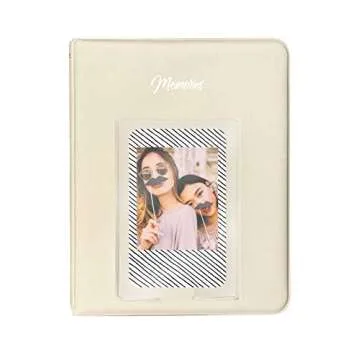 digipower 53 Piece Accessory Kit for Fujifilm Instax Mini 9/8/8+/7s Instant Camera with Camera Case, Selfie Lens, Photo Album, 4 Colour Filters, Photo Frame, Hanging Frame & Foil Stickers, White