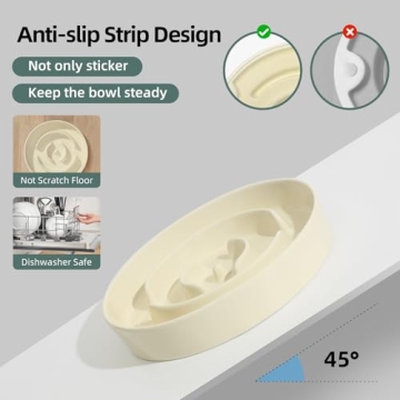 Havniva Ceramic Slow Feeder Bowl for Medium and Large Dogs