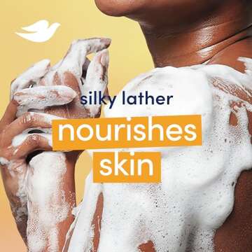 Dove Beauty Bar Soap Glowing Mango & Almond Butters, 6 Bars for Radiant Skin, Illuminates Skin 3.75 oz