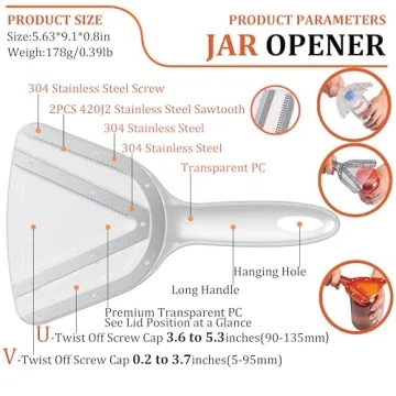 Uinxan Jar Opener for Weak Hand & Seniors with Arthritis,Easy Twist Off Bottle Caps,Patent | Unique ...