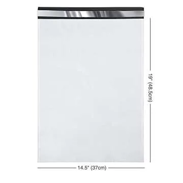 Fuxury Large Poly Mailers 14.5x19 100Pc Waterproof by Fuxury