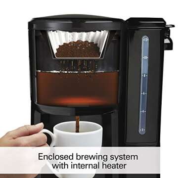 Hamilton Beach 12-Cup Coffee Maker - Programmable BrewStation Dispensing Coffee Machine with Removab...