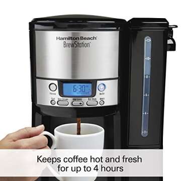 Hamilton Beach 12-Cup Coffee Maker Programmable No Carafe