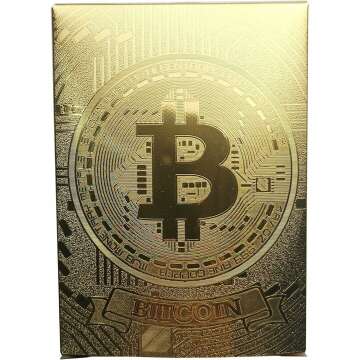 Bitcoin Waterproof Gold Playing Cards - Unique Collectible